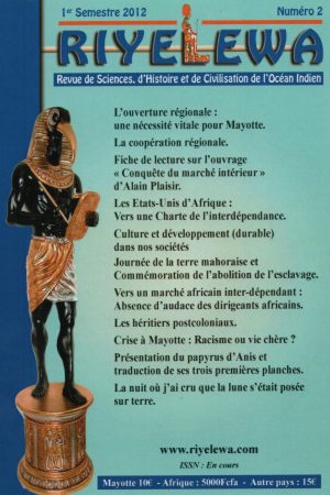 Revue RIYELEWA N°2 ( de Sciences d'histoire et de civilisation de l'océan indien)